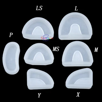 

Dentist Laboratory White 7 pieces/set Plaster Model Base Molds