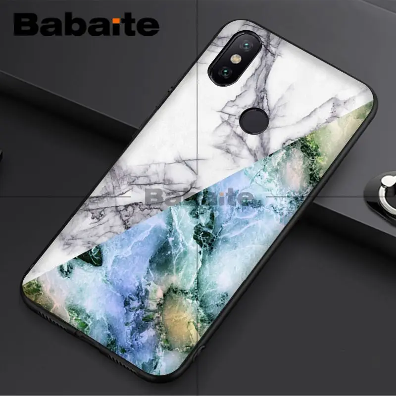 Fashion Geometric Splice Pattern Marble gold pink marble stone
