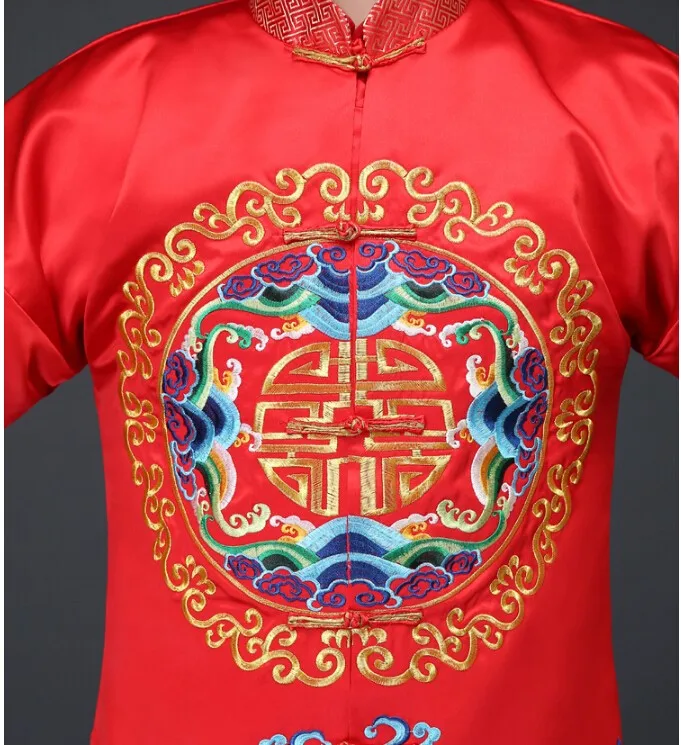 Китайская традиционная мужская одежда Жених Свадебное платье Этническая одежда