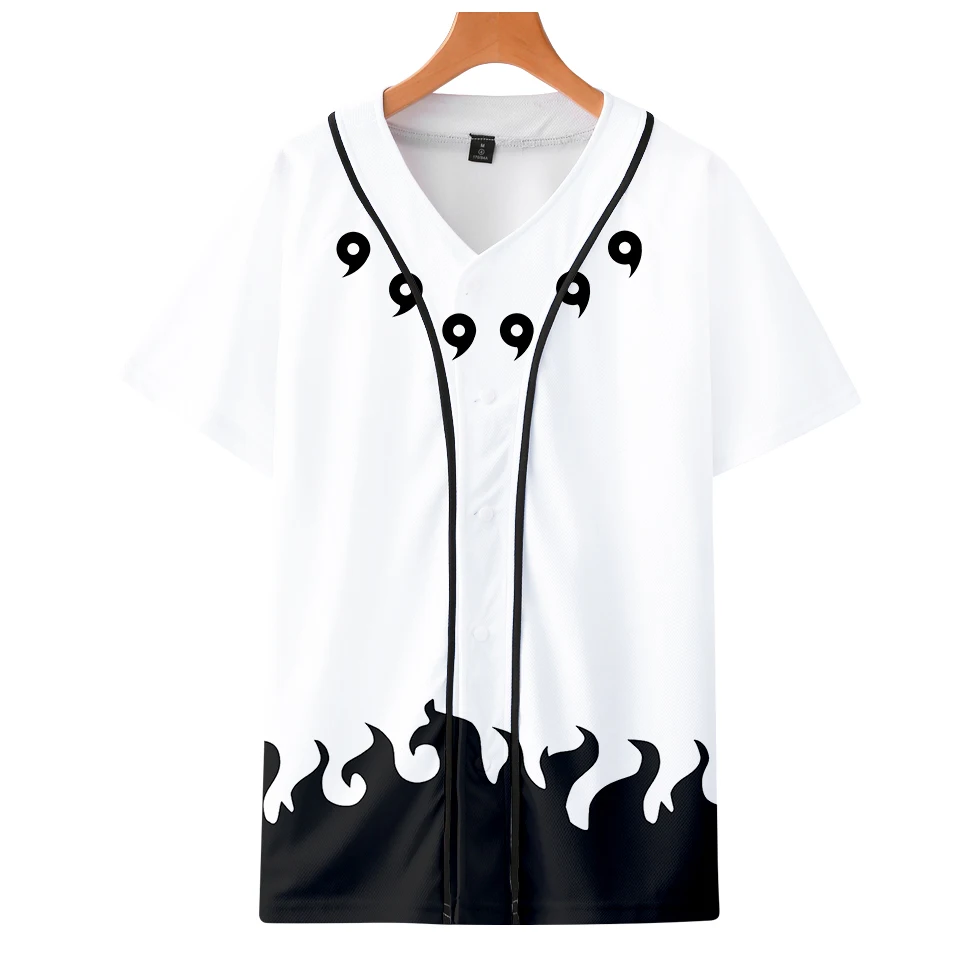 

Naruto Six immortals clothes around COS hot Bottom shirt autumn Short-sleeved baseball unisex couples love family loaded