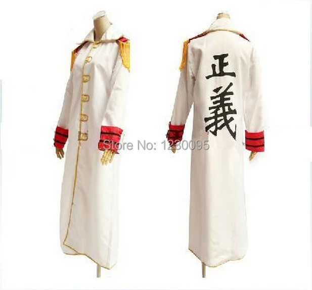 One Piece Navy Marine Cosplay Costume Navy Marine Coat Cloak Cosplay