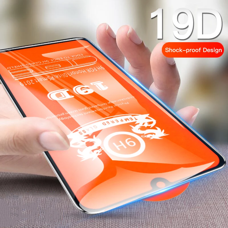 

19D Full Protective Tempered Glass for Huawei Honor V20 8X 8A 8C 8X Max Screen protector tempered film For Huawei Honor 10 Lite