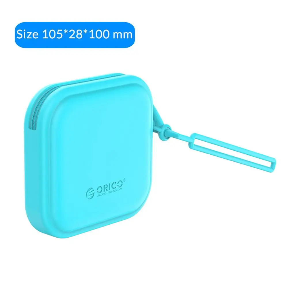 ORICO силиконовая Портативная сумка для телефона аксессуар сумка для хранения кабель для передачи данных для мобильного телефона аксессуар - Цвет: SG-B1-BL