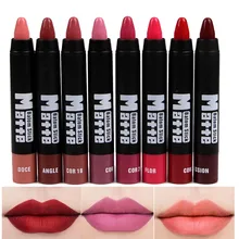 6 шт. Miss Rose Макияж матовая губная помада водонепроницаемый стойкий бархат телесный batom mate помада сексуальные красные губы палка MS064