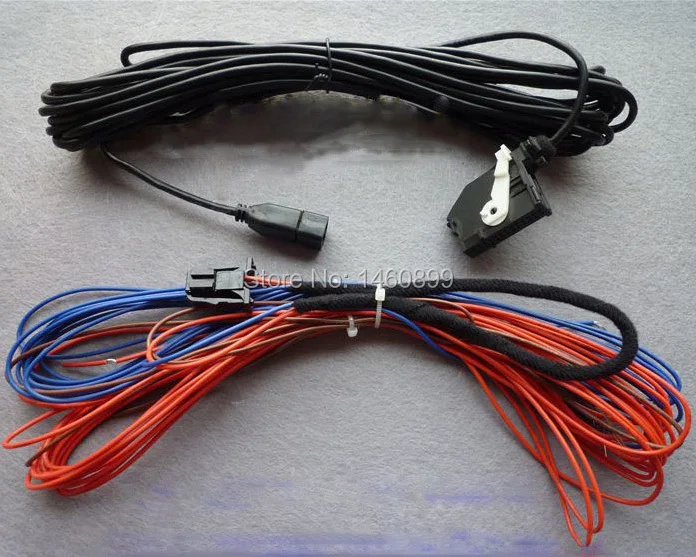 RGB Rear View Reversing Camera Wire Harness For VW Volkswagen RNS510 ...