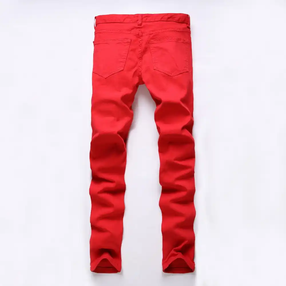 black red jeans