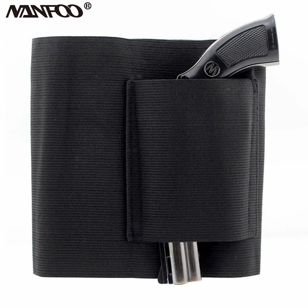 Outdoor Tactical Hunting Adjustable Belly Band Waist Gun Belt Pistol