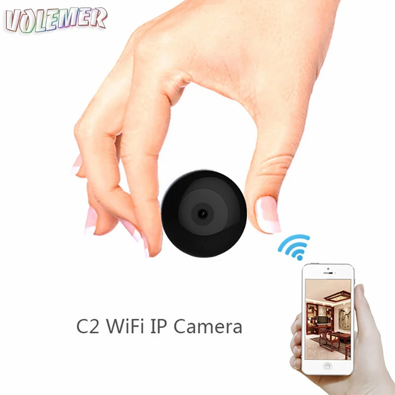 

Volemer C2 mini wifi Camera HD 1080p Night Vision HD Camcorder Wireless Body Camera Motion Unique Design Sport Mini DVR Camera