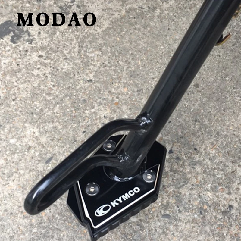 

For KYMCO 250 300 400 XCITING 400 400i Motorcycle stand Side plate to extend extension Kick Stand