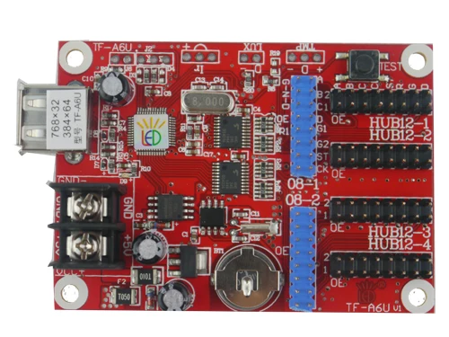 

free shipping TF-A6U Wireless USB LED Controller Card Support Single, Dual, Full Color LED modules
