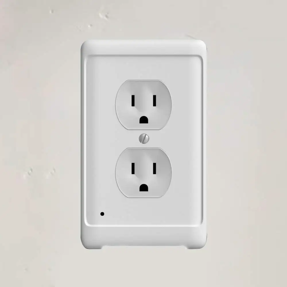

US Standard Socket,Wall Power Adapter Outlets Universal Plug Socket,LED Night Light Outlet Cover Plate,0.3W High Brightness