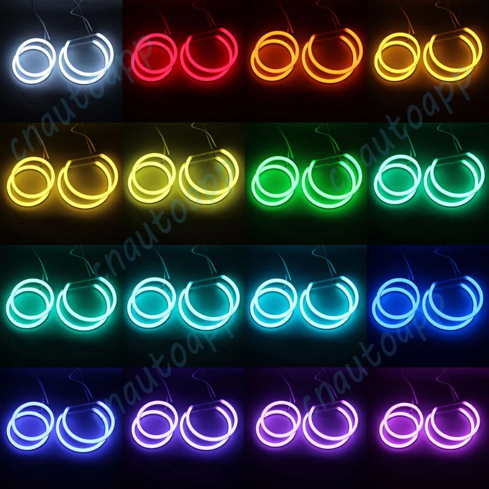 Angel Eyes Cotton Bluetooth Wireless RGB Controller Kit DRL For BMW E38 E39 E46 E90 E92 E36 E53 E60 E61 E81 E82 E83 E87 E88 led light