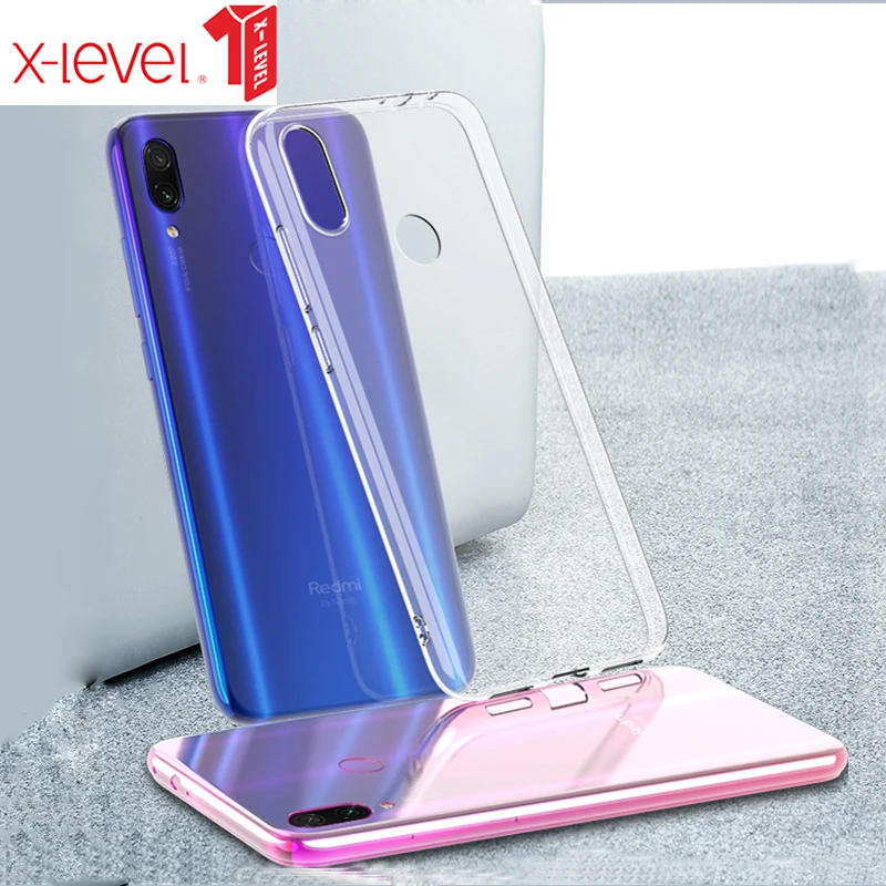 

X-Level Ultra Thin Transparent Soft Natural TPU Back Cover For Redmi Note 7 note 7 Pro 6.3" protective phone case covers
