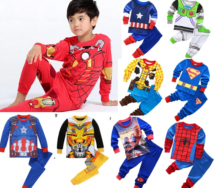 

2017 Autumn&winter Baby Boys Girls Sleepwears Suits Lovely Gilr Pajamas Children Pyjamas Girls Cartoon Pijamas Kids Clothing Set