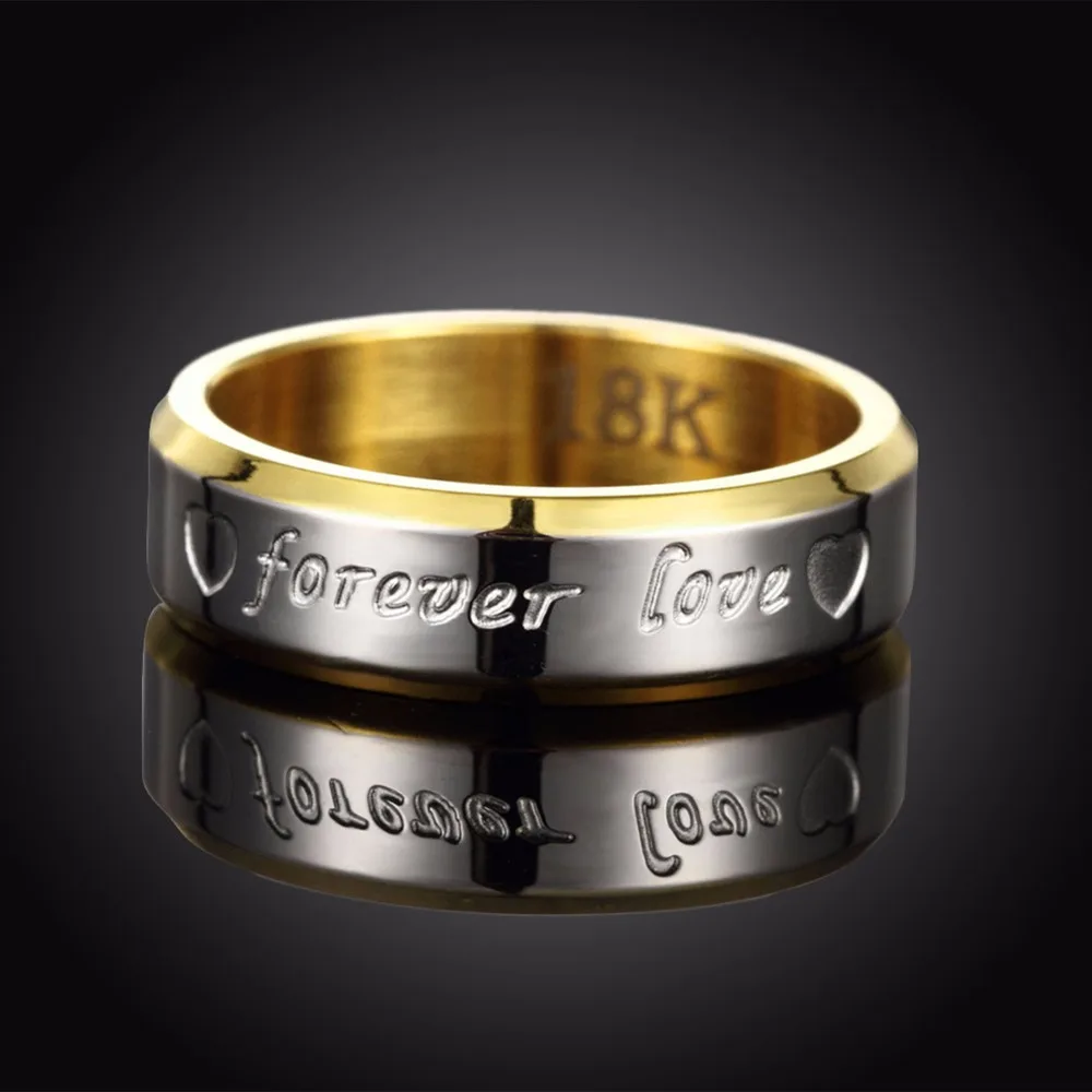 SPECIAL OFFERS BUY Now Men #039;s Rings Forever Love Titanium Steel
Gold Ring Size #10 #9 #8 #7 #6 Gift Box LIMITED DISCOUNT TODAY
