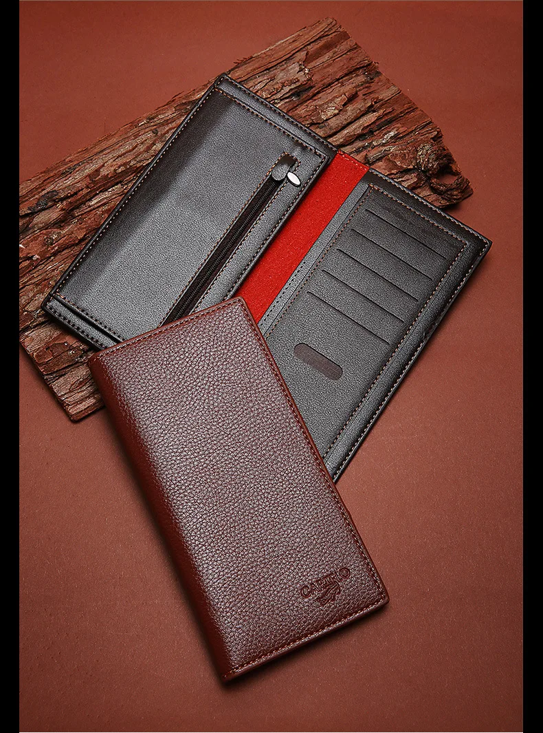 Men's genuine leather wallet 11