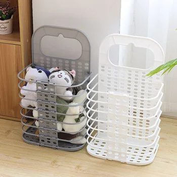 

Portable Laundry Washing Dirty Clothes Bin Foldable Storage Bag Basket Hamper