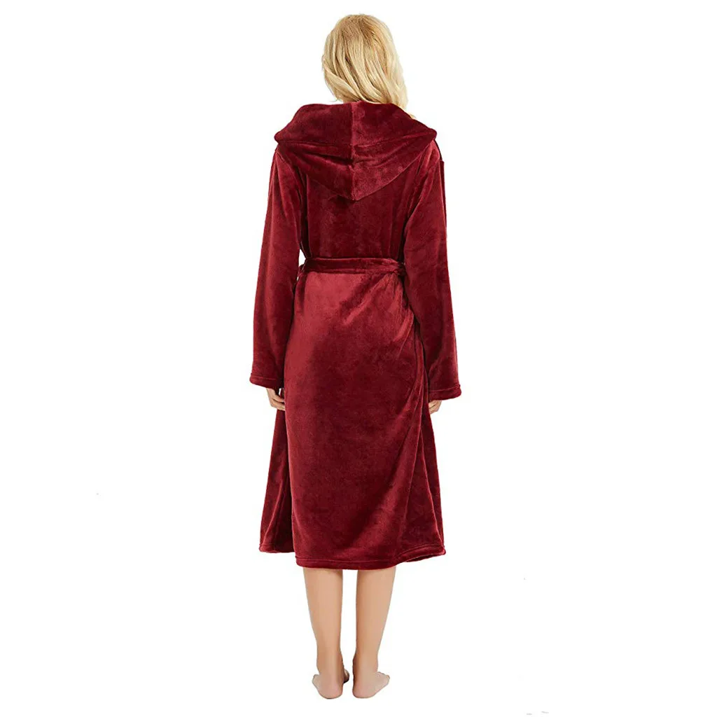 Зимний плюшевый Халат с капюшоном, Размер 5XL, удлиненный теплый плюшевый халат, одежда для сна с длинными рукавами, нижнее белье Warme Kleding, комплект