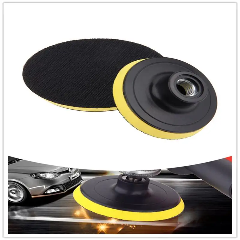 

M14 M10 Car Wax Polishing Buffing Pad Backing Plate Hooking Looping Grinding Machine Self-adhesive Auto Polishing Machine Tool