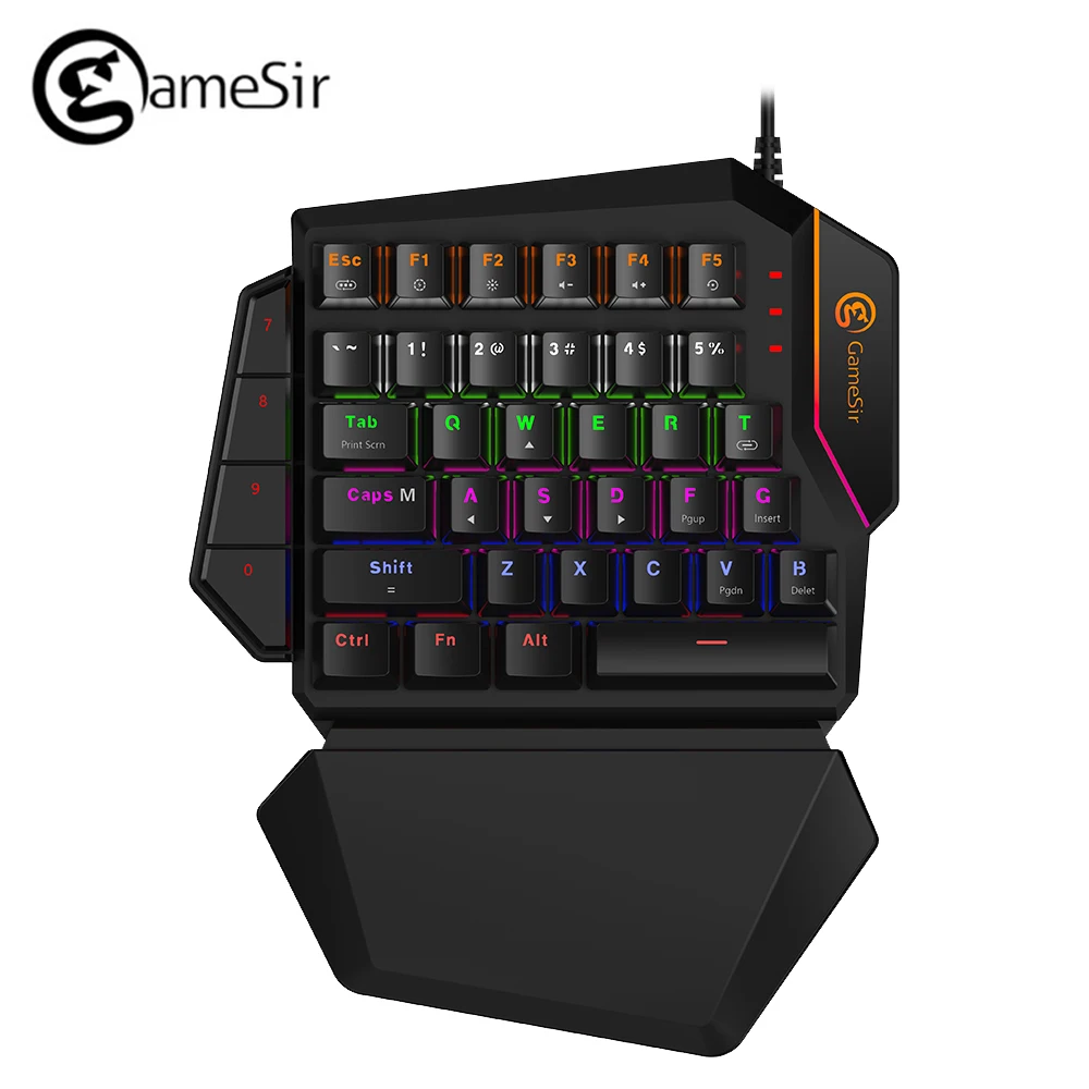 

GameSir GK100 One Hand Mechanical Keyboard Blue Switches PC Gaming Keypad BattleDock With GameSir X1 Adapte pubg mobile legends