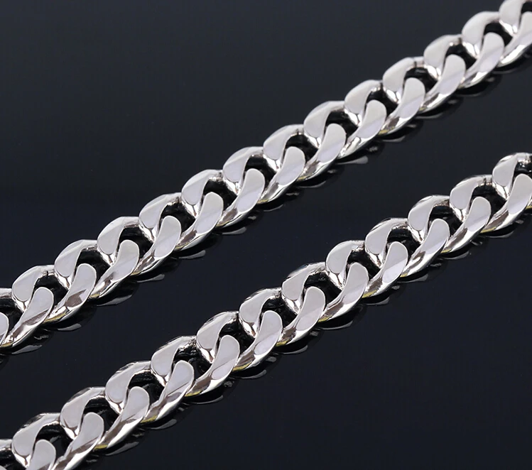 Мужская цепочка из чистого серебра S990|chain comb|chain catcherchain block |