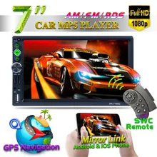 7″ Full HD 1080P GPS Navigator Bluetooth 7160G Car MP5 Player AM/FM/RDS Radio Mirror Link Car Multimedia Player With Rear Camera