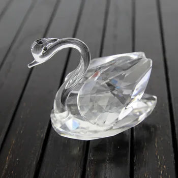 

50pcs wedding anniversary gifts party supplies centerpieces guest souvenirs crystal swan wedding favor