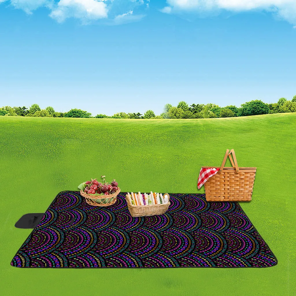 

Waterproof Beach Blanket Outdoor Portable Picnic Mat Camping Ground Mat Mattress Outdoor Camping Picnic Mat blanket#4