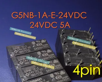 

Free Shipping 10PCS new original Relay G5NB-1A-E-24VDC G5NB-1A-E-DC24V G5NB-1A-E-24V G5NB-1A-E 24VDC 5A 4Pin