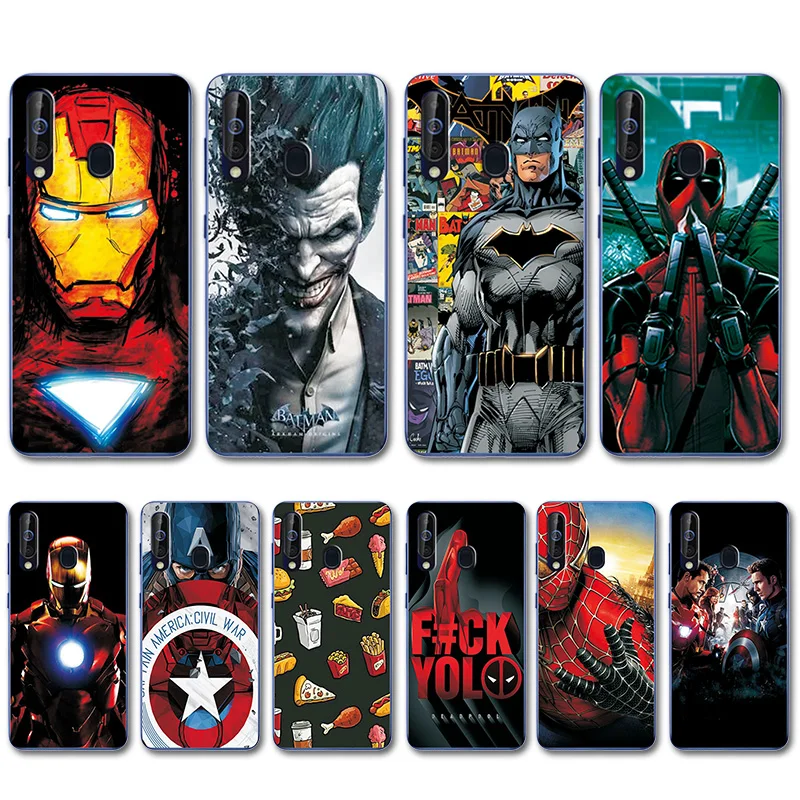 

For Samsung Galaxy A60 A50 A40 Phone Bags Captain America Case Silicone A60 A50 Novelty Painting Back Covers For Samsung A30 A10
