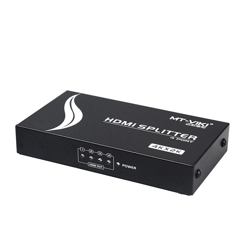 MT-VIKI 4 port HDMI splitter 1 in4 out HD synchronous output of the support 3D support 4K*2K MT-SP144