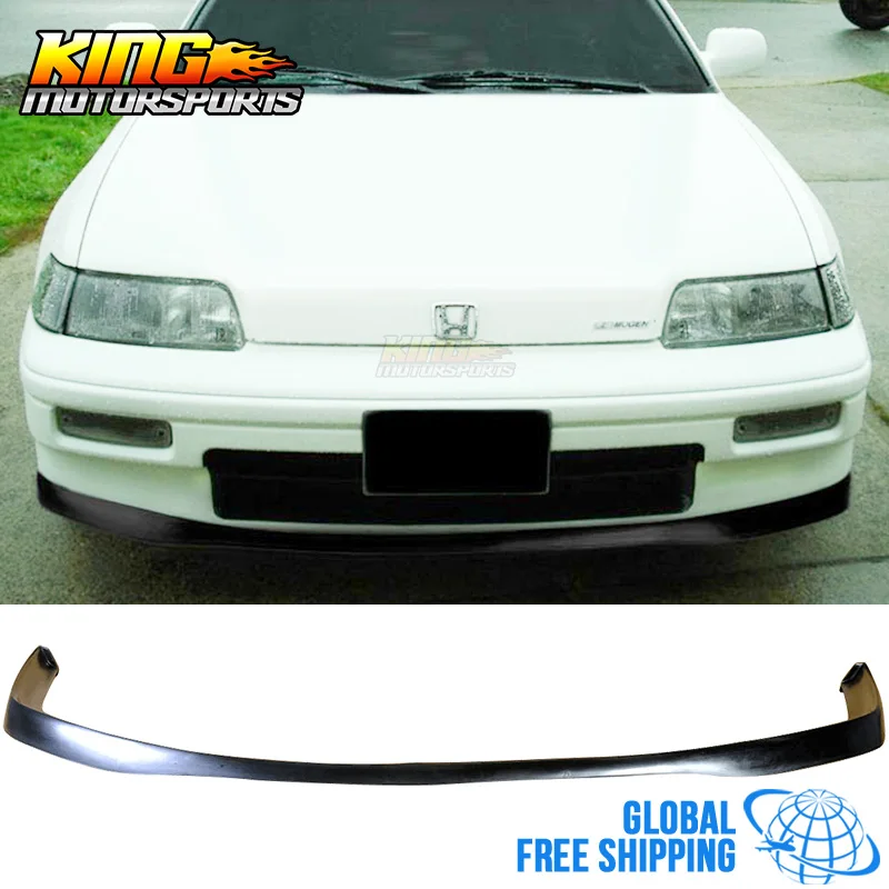 

For 88-91 Honda CRX 2Dr Coupe JDM Style Front Bumper Lip Spoiler - Urethane PU Global Free Shipping Worldwide