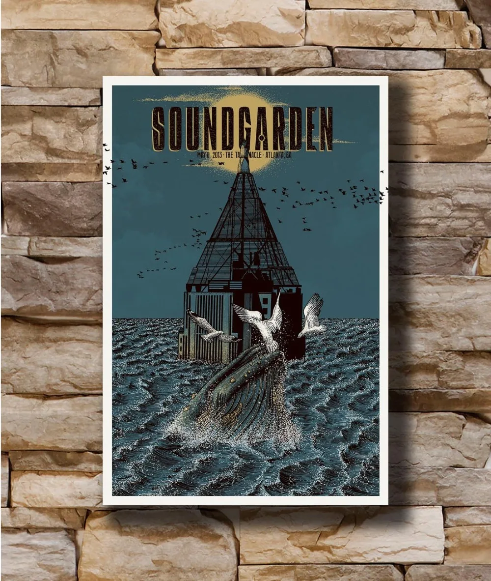 

Soundgarden Dark Rock Band Music Cover Home Decoration Poster Wall Canvas Art 14x21 16x24 24x36inch Print G-367