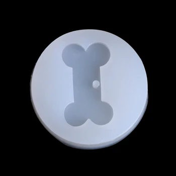 

New Transparent Silicone Pendant Mould Molds Resin Bone Shape DIY Jewelry Making Tool Fondant Cake