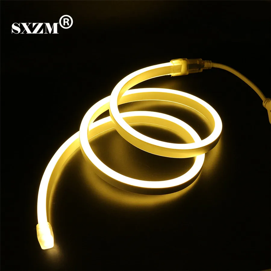 120led/м 220 в 2835 неоновый светодиодный светильник IP68 водонепроницаемый гибкий