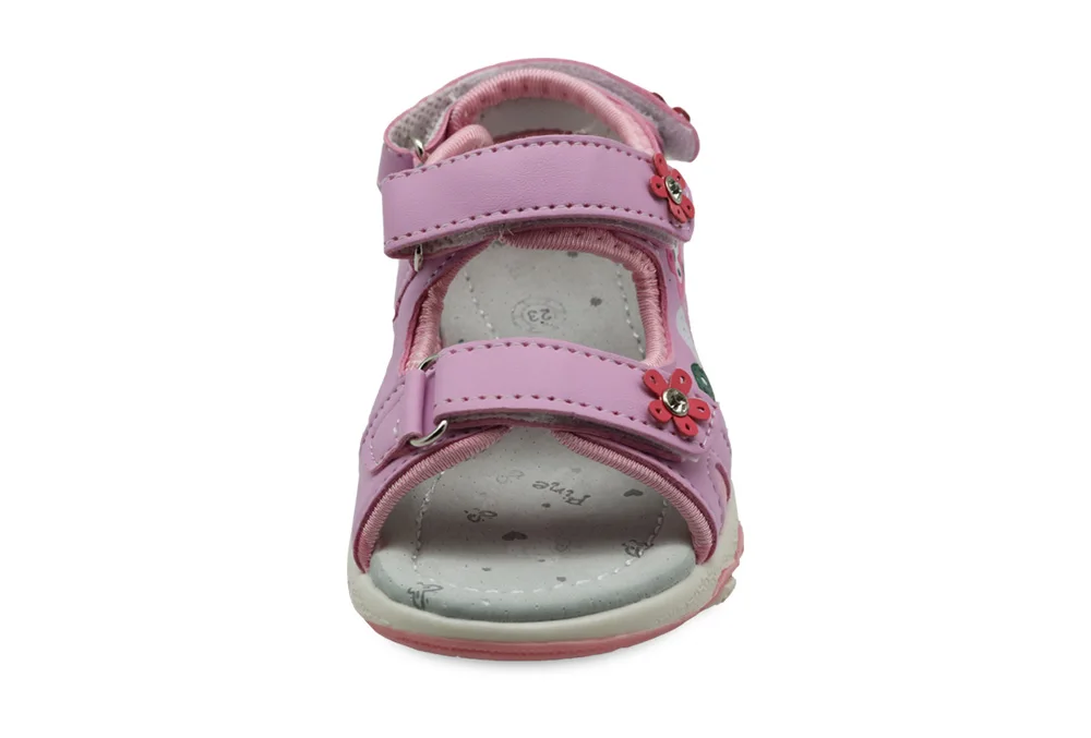 Apakowa Summer Children Shoes Girls Sport Beach Sandals with Arch Support Kids Hook-and-Loop Sandals for Girls EU Size 21-32