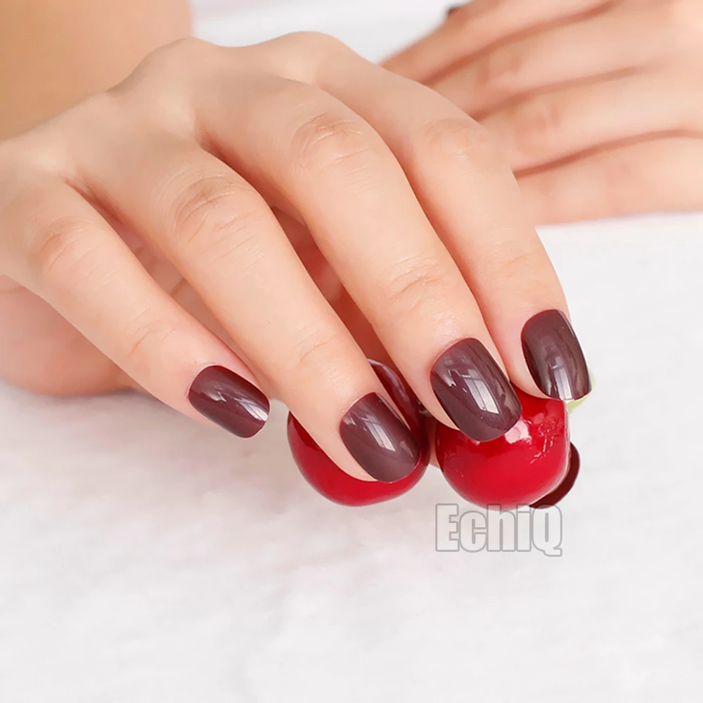 Aliexpress Poisoning Red Press On Nails Extra Short Dark Aliexpress Poisoning Red Press On Nails Extra Short Dark Kids Size False Nail Tips 24pcs Perfect For Daily Wear P179k From Reliable