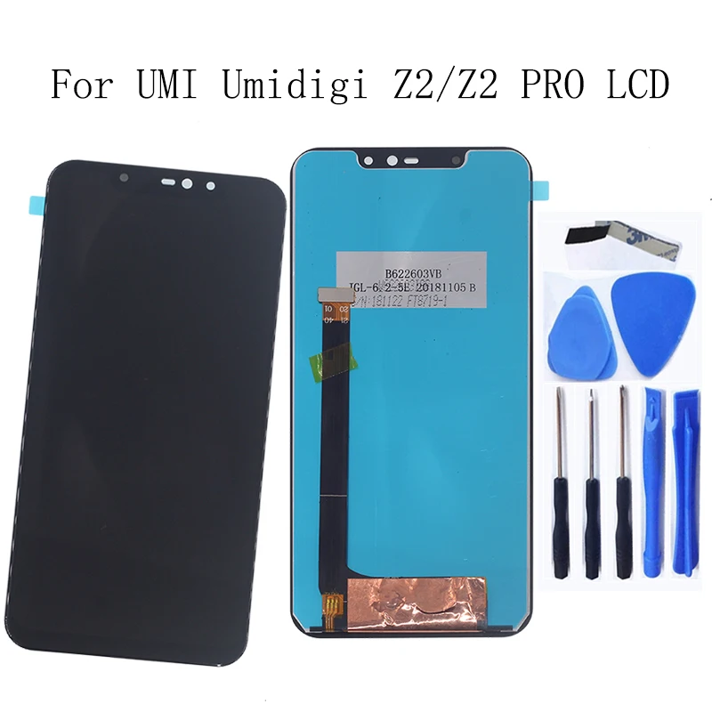 

6.2 inch Original For UMIDIGI Z2 Z2 PRO LCD Display+Touch Screen Digitizer Assembly Repair kit replacement+Free Shipping Tools