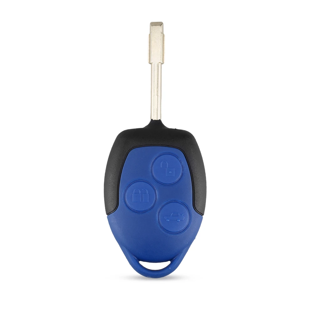 KEYYOU 3 кнопки дистанционного ключа автомобиля оболочки для Ford Transit синий ключ чехол для стайлинга чехол Transit Комплект для подключения пульта дистанционного ключа оболочки