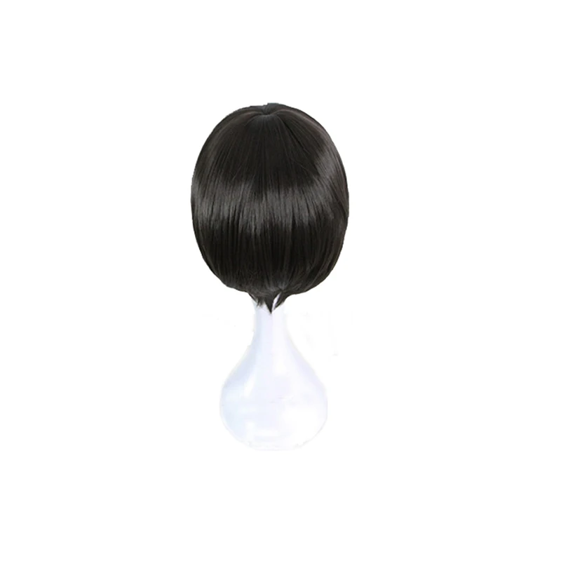 ROLECOS Anime Mob Psycho 100 Cosplay Hair Shigeo Kageyama 30cm Short Black Color Heat Resistant Synthetic Cosplay Hair