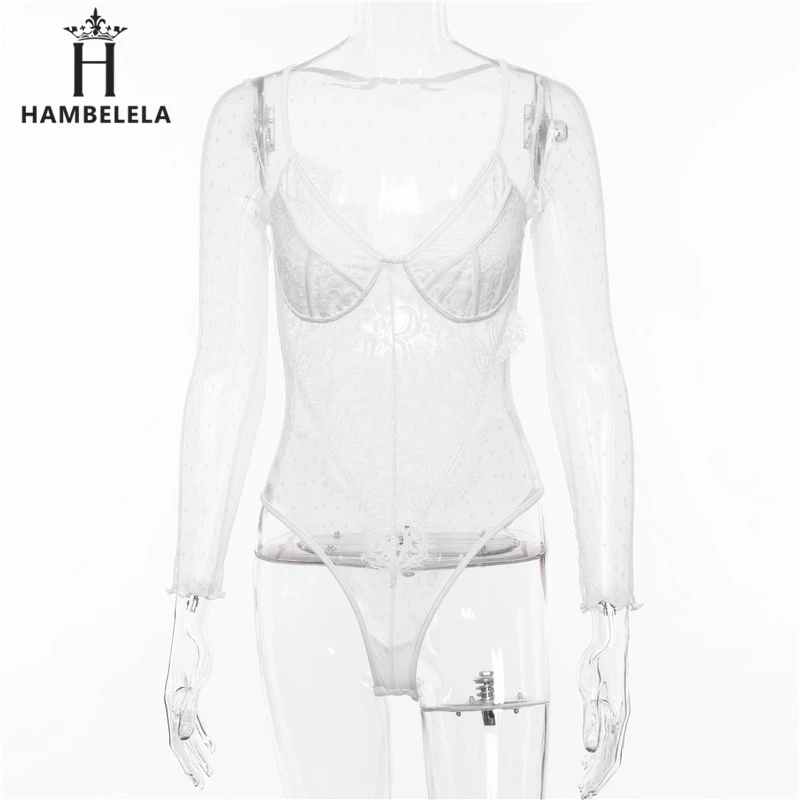 HAMBELELA Perspective Mesh Crochet Sexy Lace Bodysuit Women Long Sleeve V-Neck Skinny Romper Women Party Playsuits And Jumpsuits (11)