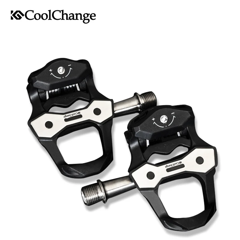 CoolChange Road Bike Self locking Pedals Ultralight Carbon Fiber Sealed