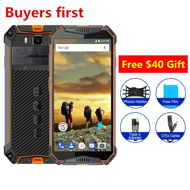 Смартфон Ulefone Armor 3 глобальная версия дюйма IP68 Android мобильный телефон