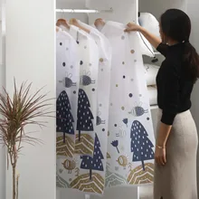 2 шт./компл. PEVA печать водонепроницаемый костюм крышка пальто пылезащитный чехол Одежда Костюм пылезащитный мешок