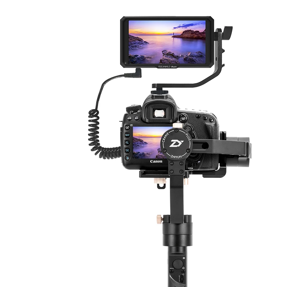 Feelworld Master MA5 2018 New On-Camera Field Monitor 5 Inch Full HD 4K HDMI In/Output DC 8.4V Powe