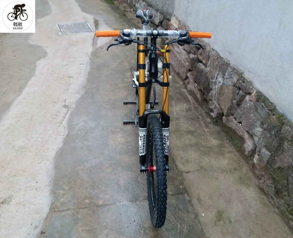 Flash Deal Kalosse  full suspension bicycle  30  speed Hydraulic brakes   M610   mountain bicycle Downhill DH mountain bike 26*2.35inch 31