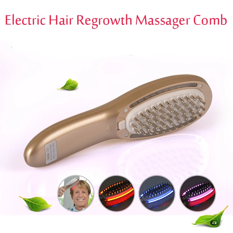 USB Rechargeable Electric Hair Growth Massager Comb Hair Follicle Stimulator Nutrient Conduct