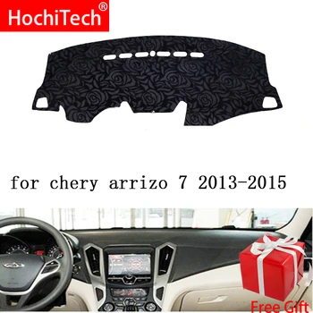 

Rose Pattern Non-slip Dashmat Dash Mat Dashboard Cover Pad Cover Carpet Car Sticker for CHERY ARRIZO 7 2013-2017 Car Styling