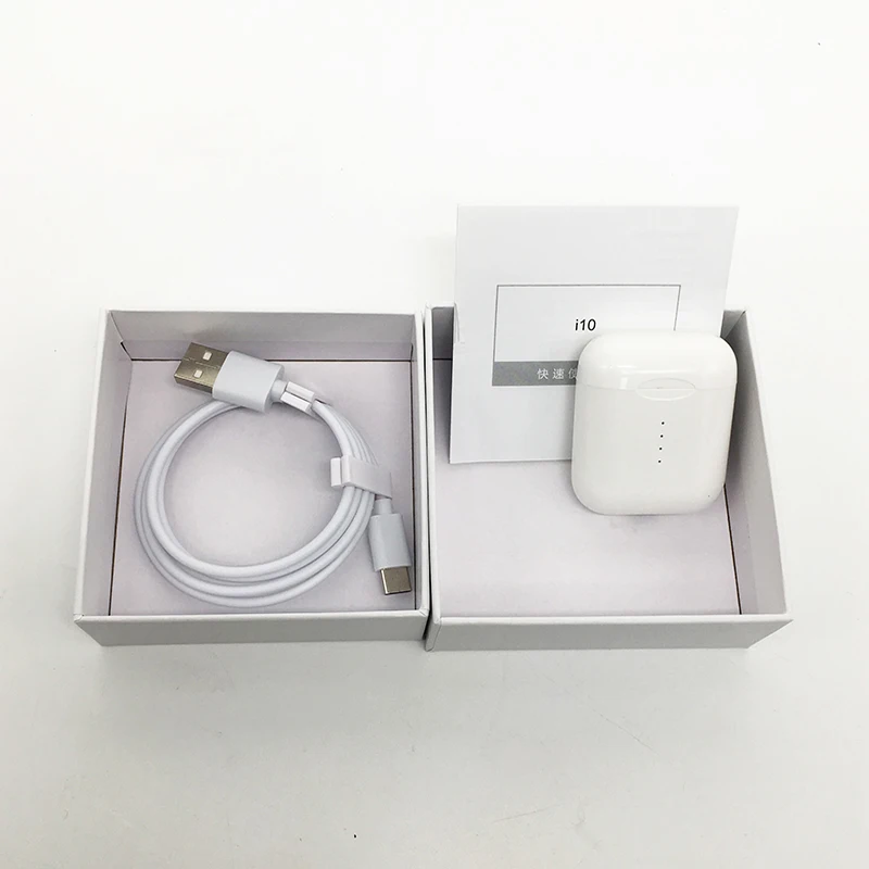 

i10 tws type c earphone double call headset for Samung Android Xiaomi i7s V 5.0 mobile earbuds with microphone