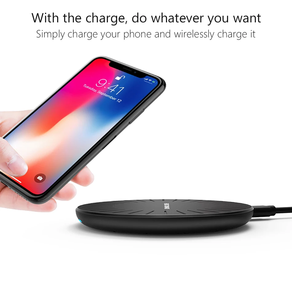 !ACCEZZ Mini 7.5W 10W Fast Qi Wireless Charge For iPhone X 8 8 Plus Quick Charging For Samsung Galaxy Note 8 5 Universal Charger (4)